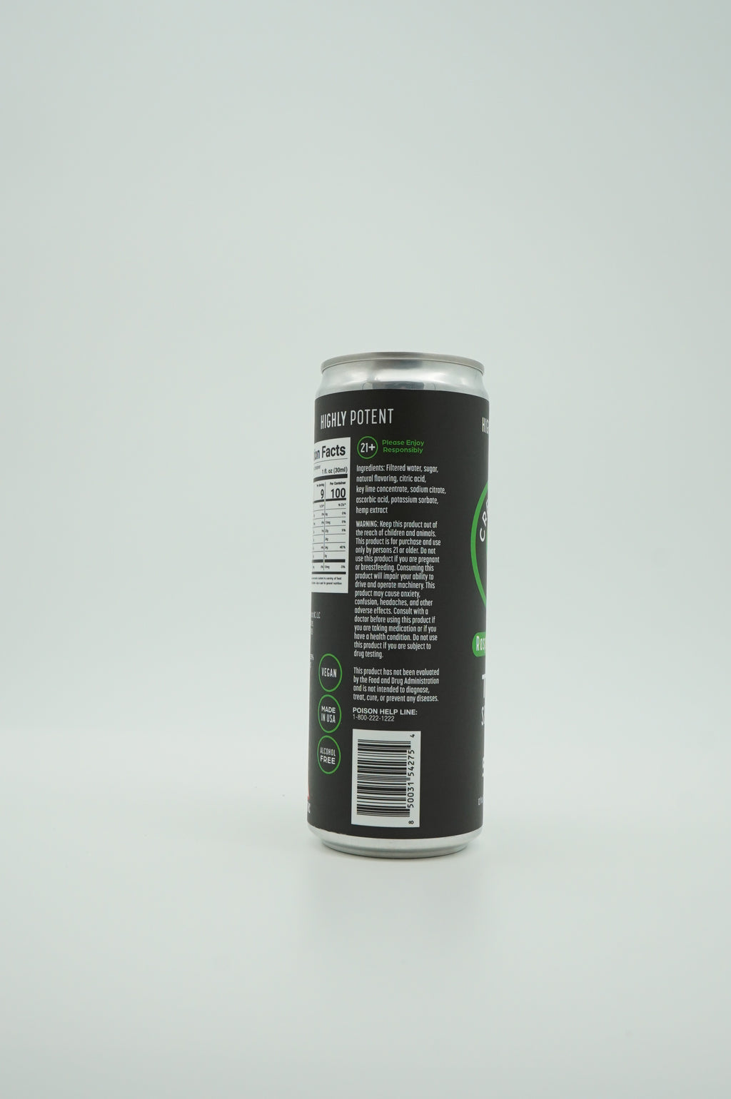 Crescent 9 Seltzer 50mg (Raspberry Lime)