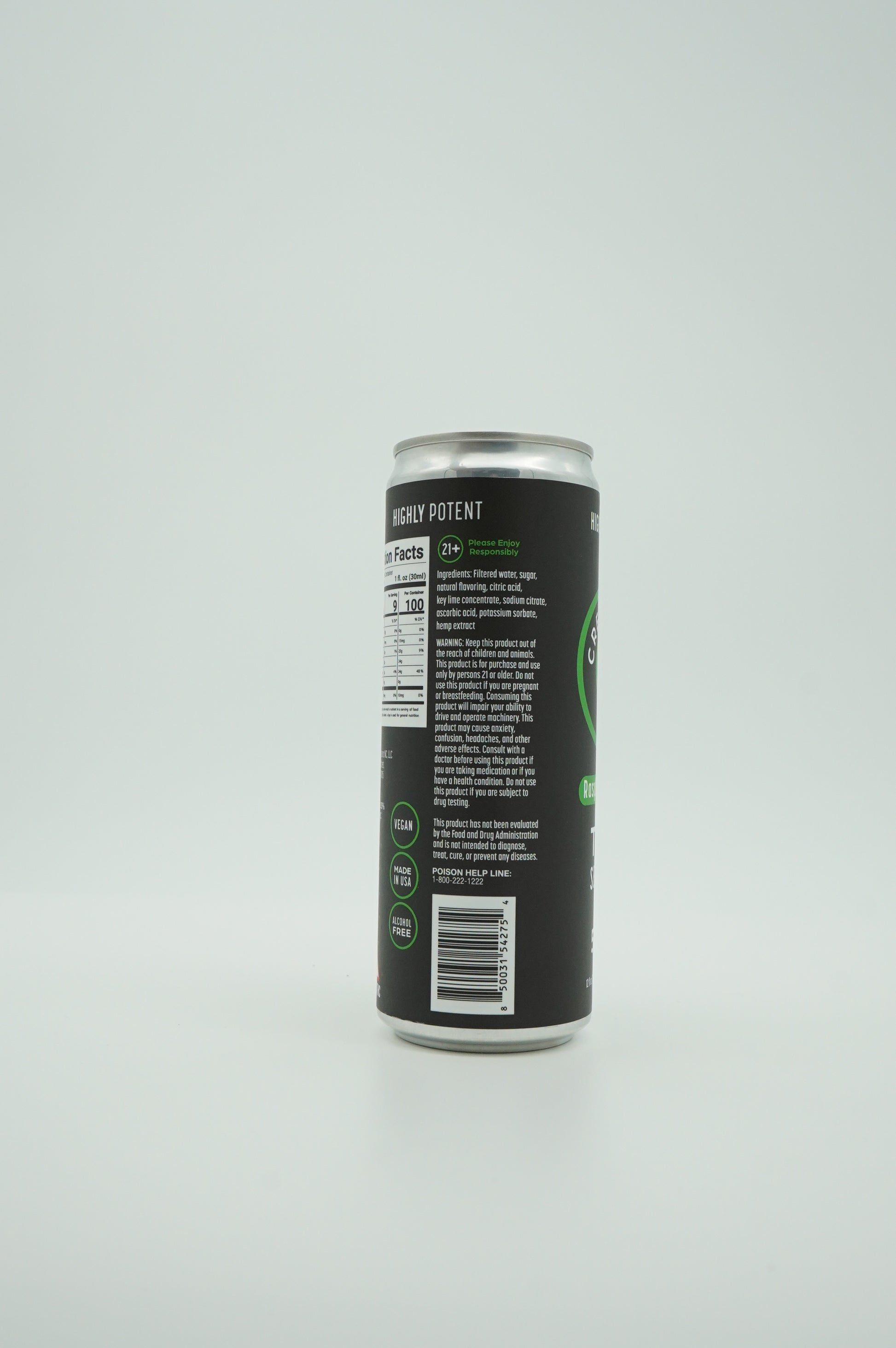 Crescent 9 Seltzer 50mg (Raspberry Lime)