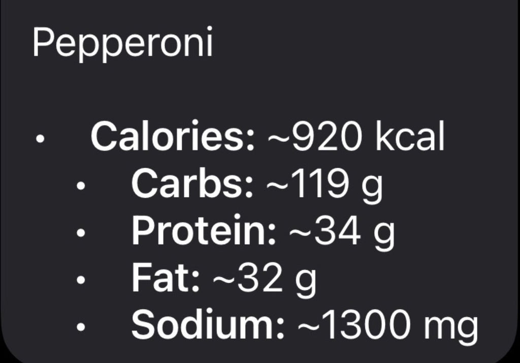 Spinello's 80mg Pepperoni Pizza