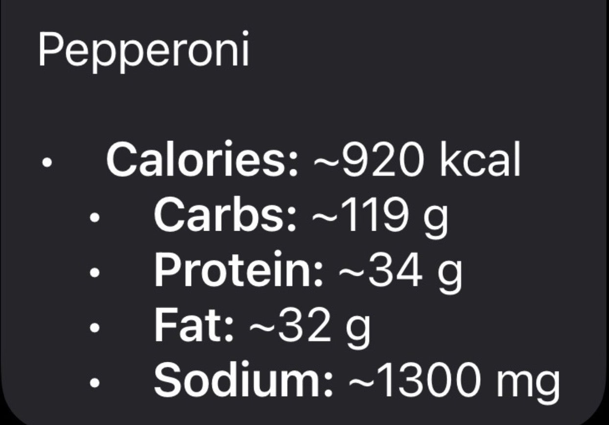 Spinello's 40mg Pepperoni Pizza