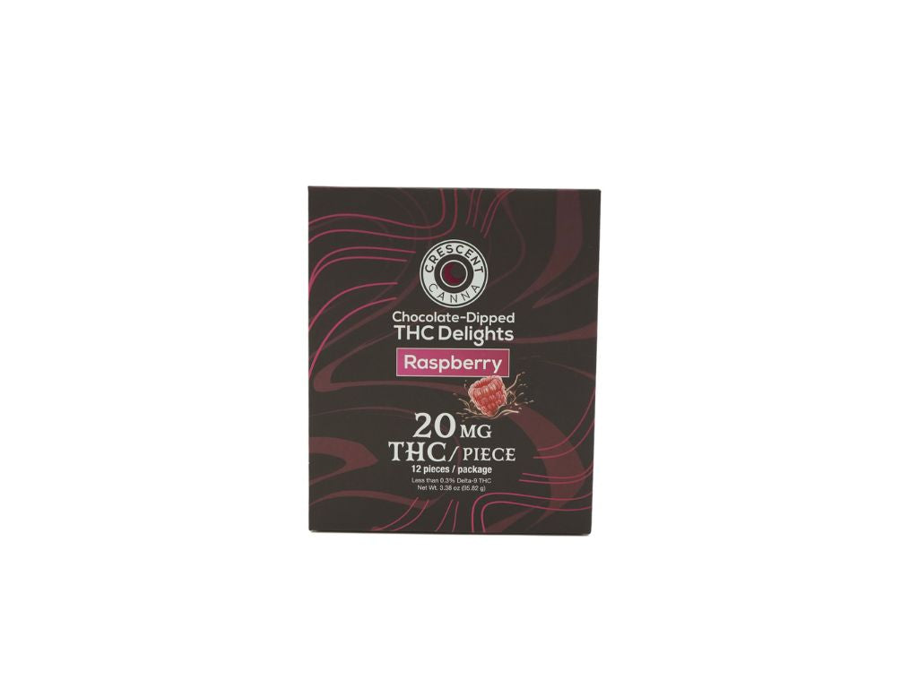 THC Chocolates (Raspberry) 20mg 12ct