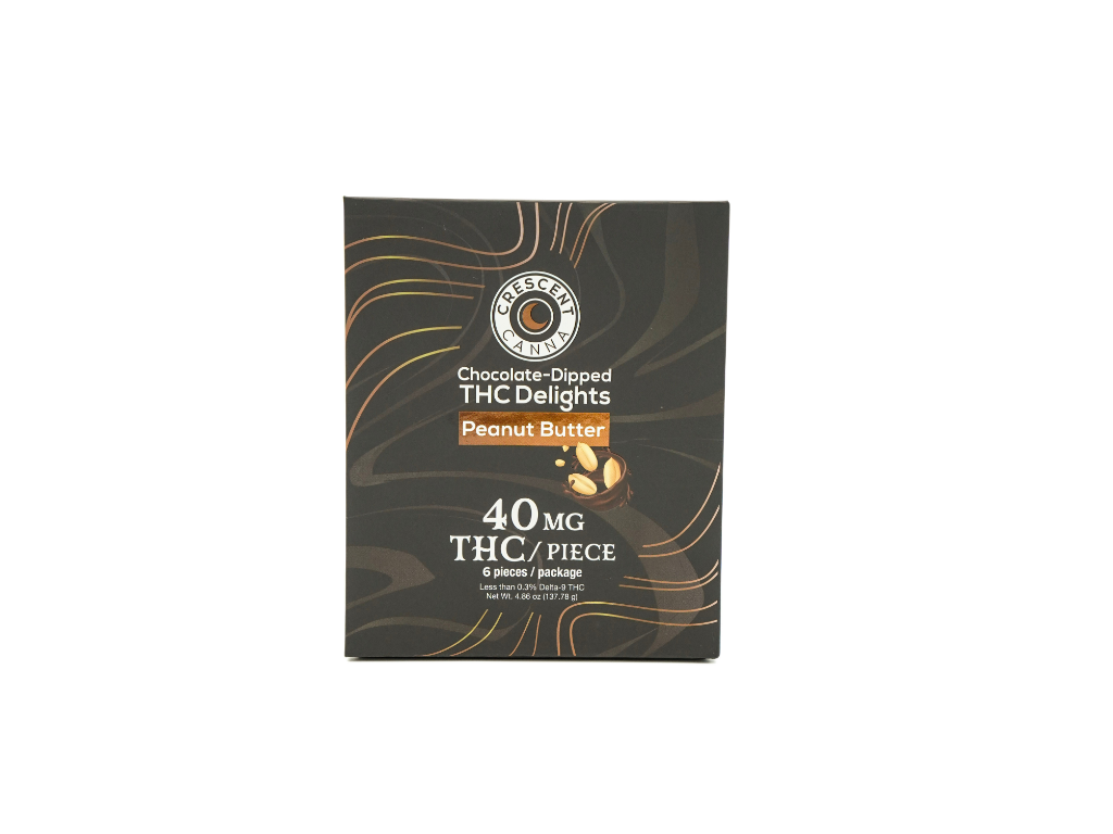 THC Chocolates (Peanut Butter) 40mg 6ct
