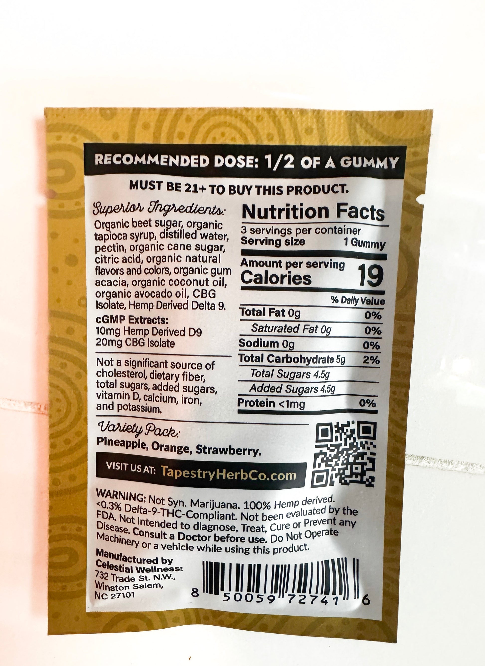 Tapestry Day Time Gummies 3ct