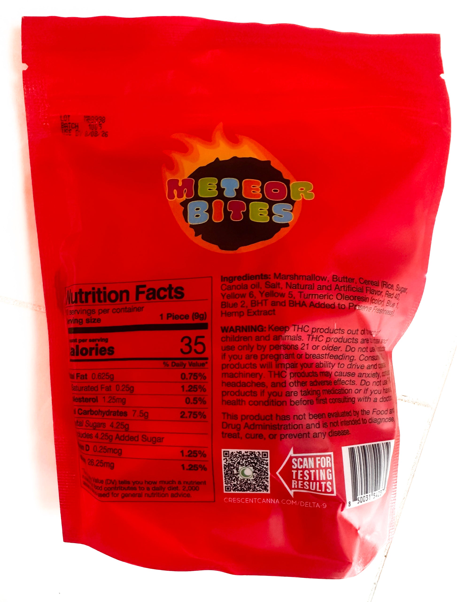 Meteor Bites 25mg (Rainbow Rocks) 10ct