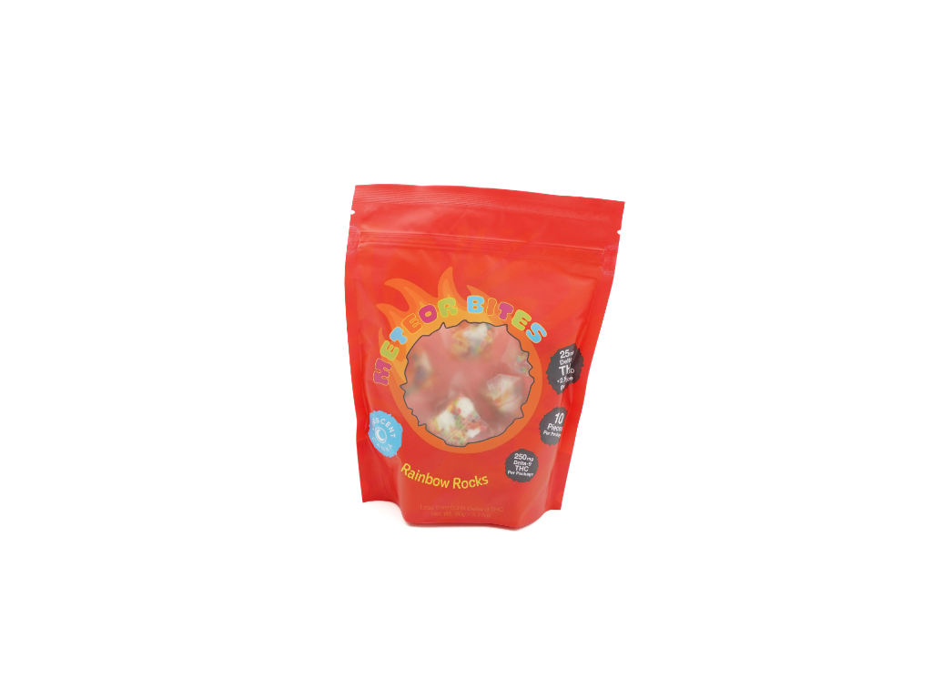 Meteor Bites 25mg (Rainbow Rocks) 10ct