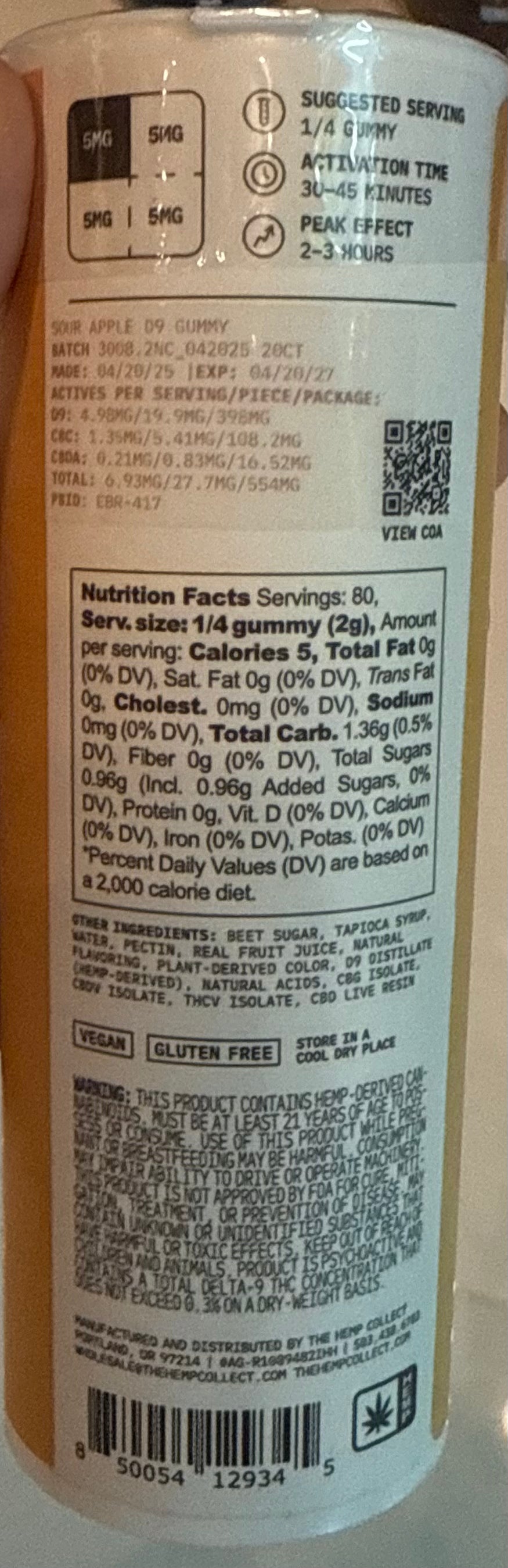 Modern Herb Co Live Resin Gummies Large (Sour Apple)