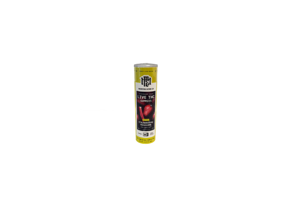 Modern Herb Co Gummies Live Resin (Strawberry Rhubarb)
