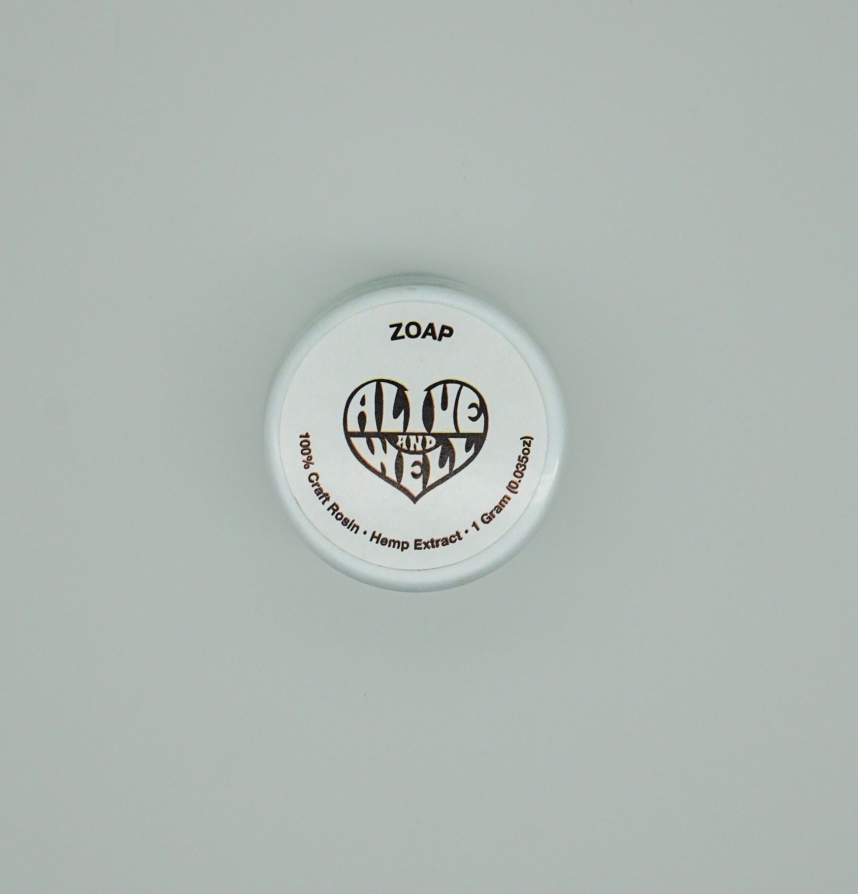 Alive & Well Rosin Concentrate 1gm (Zoap)